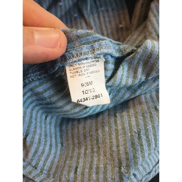Vintage Dockers Men's Shirt Size XL Striped Button Down Long Sleeve Collared - Picture 9 of 12